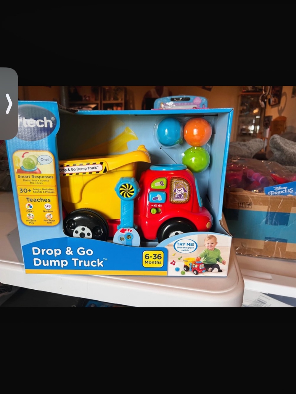Drop & Go Dump Truck - Red and Yellow Toddler Toy